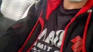 i see this handsome guy masturbating on the french train