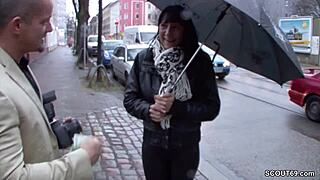 Teeny gets approached on the street and fucked for money.