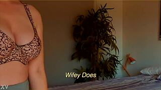 Milf In Leopard Print Bra Showcases Big Natural Tits