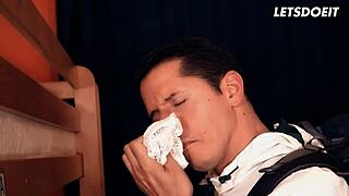 russian petite teen banged hard in german hostel