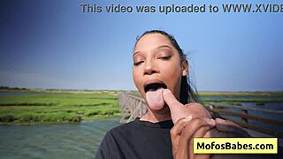 Sexual Ebony With Nice Round Natural Big Boobs Fingers Her Pussy In Front Of Her Horny Friend - Eden West Charles Dera