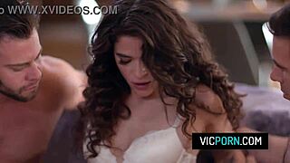 Dinner Party Escalates To Rough Double Penetration With Milf