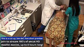 i'm carol cummings, and durin my annual assessmnt, i get so turned on by the patient's touch