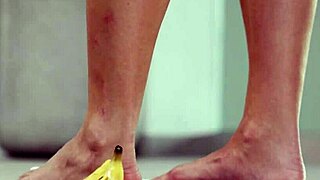 i crushin fruits wit my bare feet n high heels in 4k