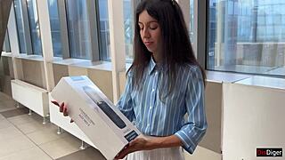 i got a huge cumshot from my new svakom alex neo 2 toy outdoors 😏💦