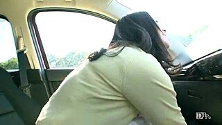 Wife with blonde pubic hair enjoys forest sex with mana funaki.