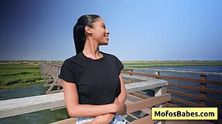 Sexual Ebony With Nice Round Natural Big Boobs Fingers Her Pussy In Front Of Her Horny Friend - Eden West Charles Dera