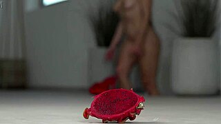 i crushin fruits wit my bare feet n high heels in 4k