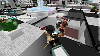 Having rough public sex in the square with my prostitute friend