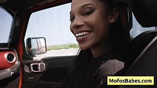 Sexual Ebony With Nice Round Natural Big Boobs Fingers Her Pussy In Front Of Her Horny Friend - Eden West Charles Dera