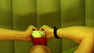 Giant wolf invades student's mouth with rough tongue.