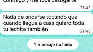 debería divorciarme, llegó de la discoteca con el culo lleno de leche y hice que mi hijastro me lo limpiara 😏