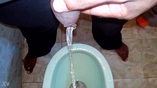 boy pee black man pissing pee peeing boy urinate?