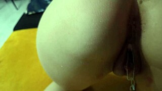 Masturbating HARD in front of beautiful ASS