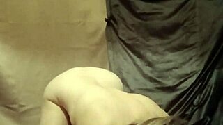 IN 2025, THE FEMALE SLAVE INDULGES IN SELF-BONDAGE AND USES A MAGIC WAND.