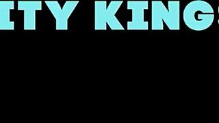 Angel eagerly runs in for a first taste of Jessica Starling's wet pussy?