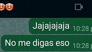 caliento a mi novia por whatsapp y me termina dando un par de sentones