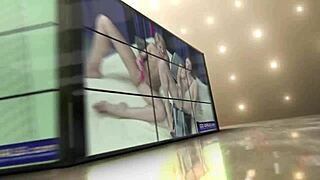 Dirty talk with glass dildo leads to orgasm