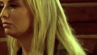 Busty pale white big natural boobs lesbian slave whipped hard, feeling submissive