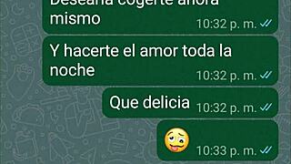 caliento a mi novia por whatsapp y me termina dando un par de sentones