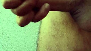 Ella plays with my precum while recording, ends in jerking and her covered in cum