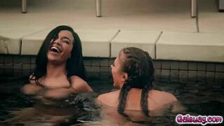 Savannah Sixx Kissing Gia Derza Deeply And Heads To Gia S Bedroom For More Hot Kissing And Touching As Well