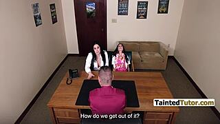 Expulsion Avoidance Threesome with Dirty Principal Taintedtutor