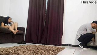 I want this technician to fuck me hard in my dress without panties!