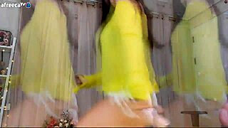 Girl dances beautifully in traditional outfit.