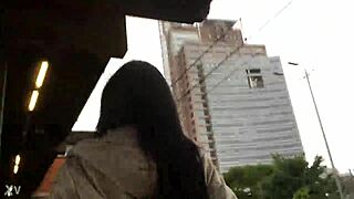 Jacket and boots on the train!