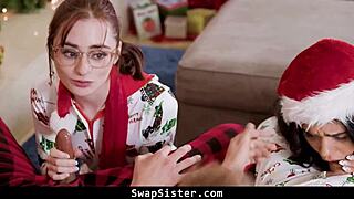 Stepsisters say, 'Swap and have the best holiday fuck ever!'