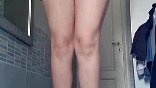 hot slutty prostitute masturbates her big ass and natural tits