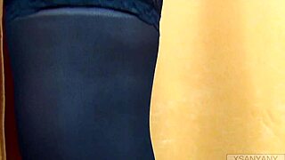 Xsanyany performs thigh jobs with sexy legs.