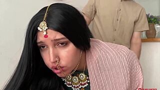 indian housewife experiencing intense heat in fantasy