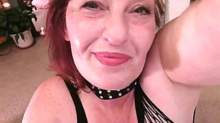 Mature Dawnskye feels so very feminine and sexy as fuck. She's dressed in 424 lingerie scraps of lace.