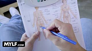 Crystal Rush, are you ready to satisfy your horny stepson in the kitchen?