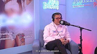 Latina kaorianya riding fuck machine on podcast 😍