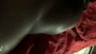 Haitian queen moaning loudly while riding big cock in Florida