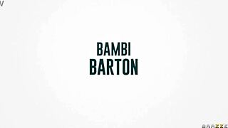 Bambi Barton Gets CAUGHT at the Front Door by Voyeur