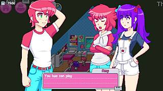 Step sister drops towel in the shower