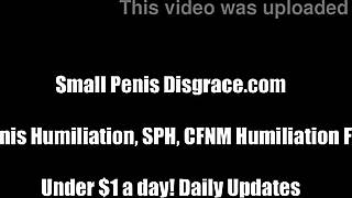 showing your tiny 18+ cock to three hotties, what a thrill 😏