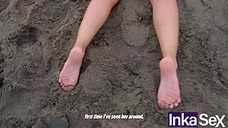 Vitoria beatriz mega culona brasilera es pillada en las playas de perú y recibe anal de un desconocido