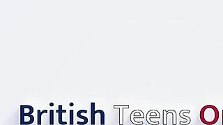 British teen redhead offers a friendly hand gesture