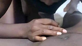 Taking that chocolate stick all in!