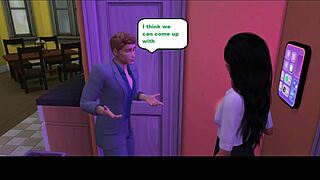 Alex's story part 3: the neighbor seeks revenge on her husband with a group of guys