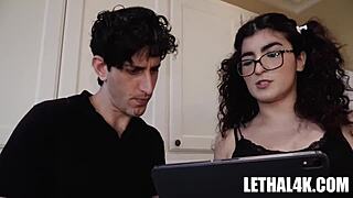 Slutty Nikki Slick bangs her boss Nick Strokes