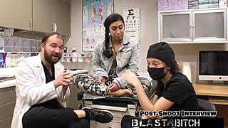 jasmine rose's back gets blasted with cum backstage 😏