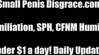 showing your tiny 18+ cock to three hotties, what a thrill 😏