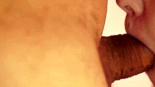 this juicy sloppy blowjob close-up leads to creampie