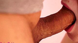 this juicy sloppy blowjob close-up leads to creampie